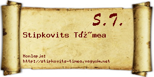 Stipkovits Tímea névjegykártya