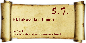 Stipkovits Tímea névjegykártya